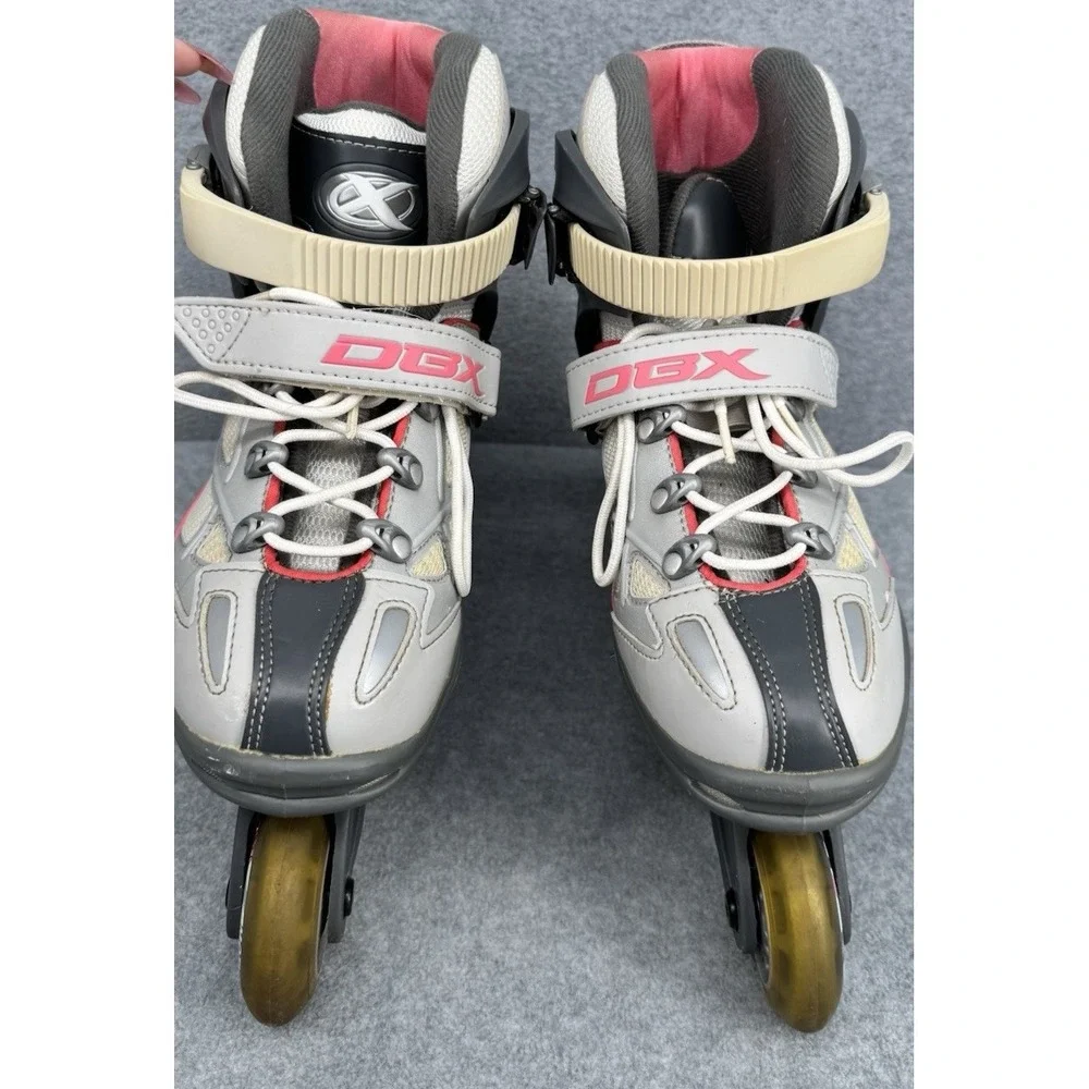 DBX Recruit Inline Skates Mothership Wheels Women's Size 7 Pink Gray